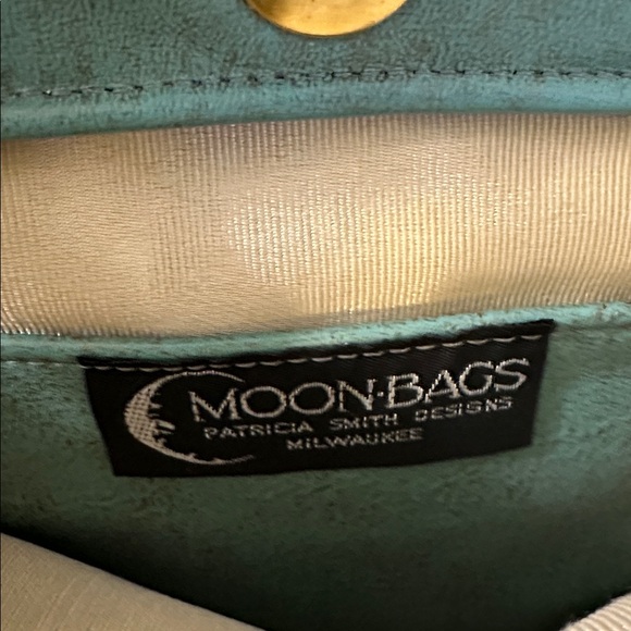 Moonbag by Patricia Smith Designs Southwestern Cactus Hand Painted 1980s Vintage - Picture 8 of 12